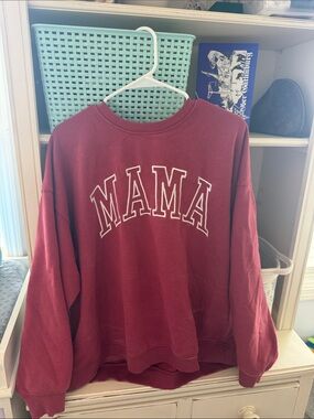 State of Mind Maroon "MAMA" Pullover Sweatshirt